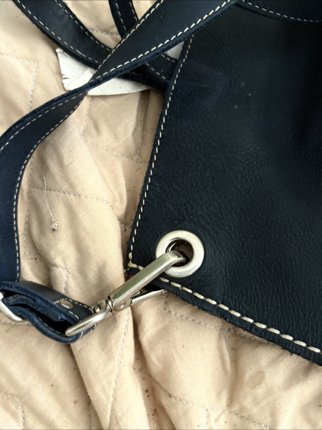 Roots Black Leather Crossbody Bag - photo 4