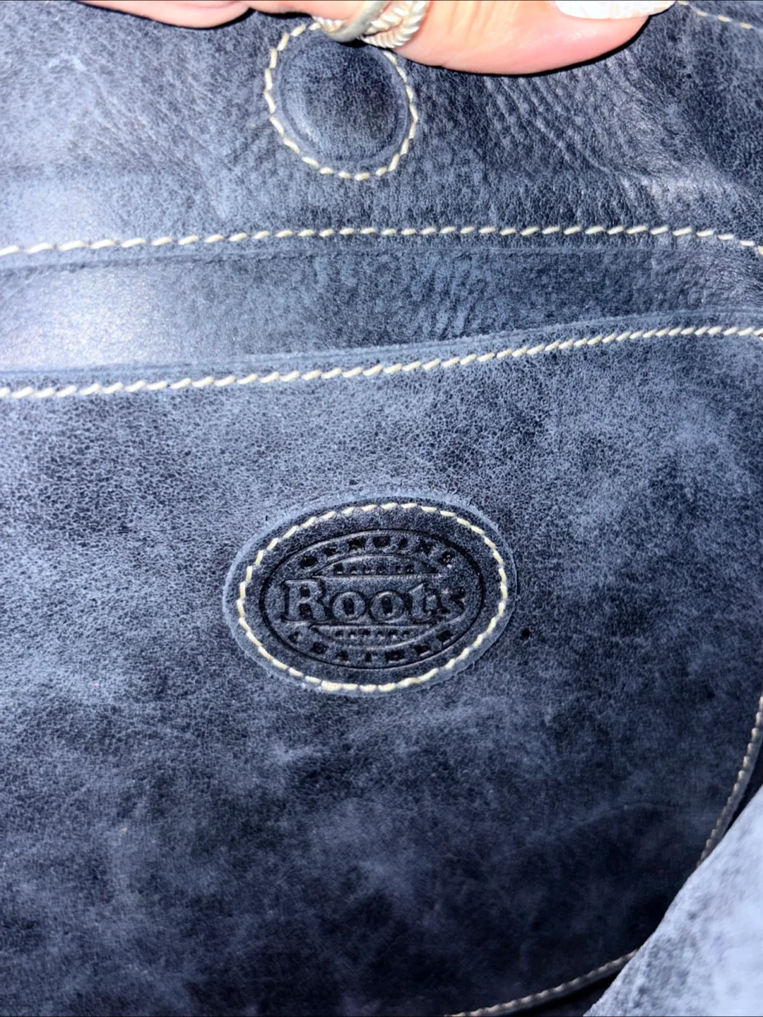 Roots Black Leather Crossbody Bag image indicator(6)