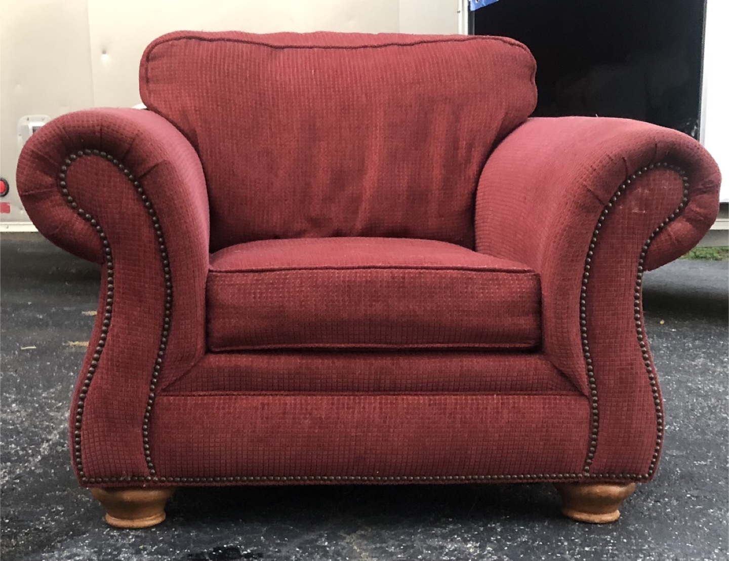 Upholstered Armchair - Red - photo 2