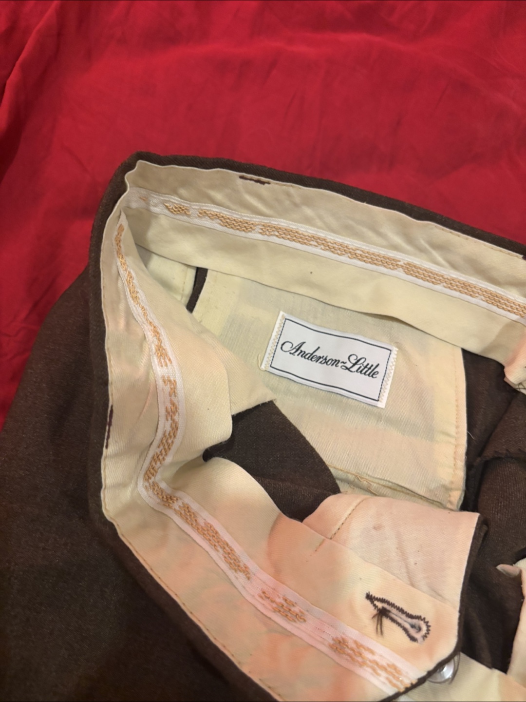 Brown Anderson-Little formal wear dress pants
