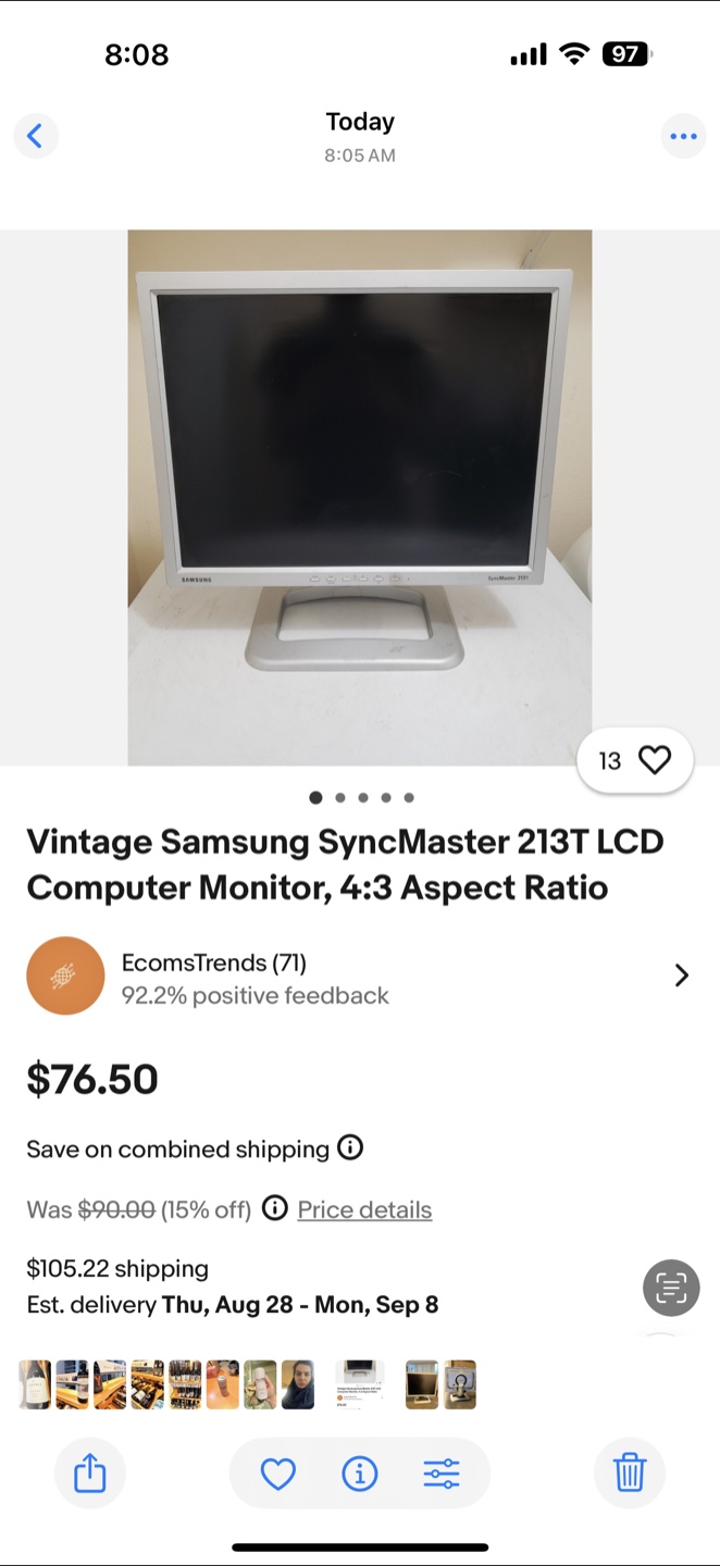 Samsung SyncMaster 213T LCD Monitor-19” - photo 4