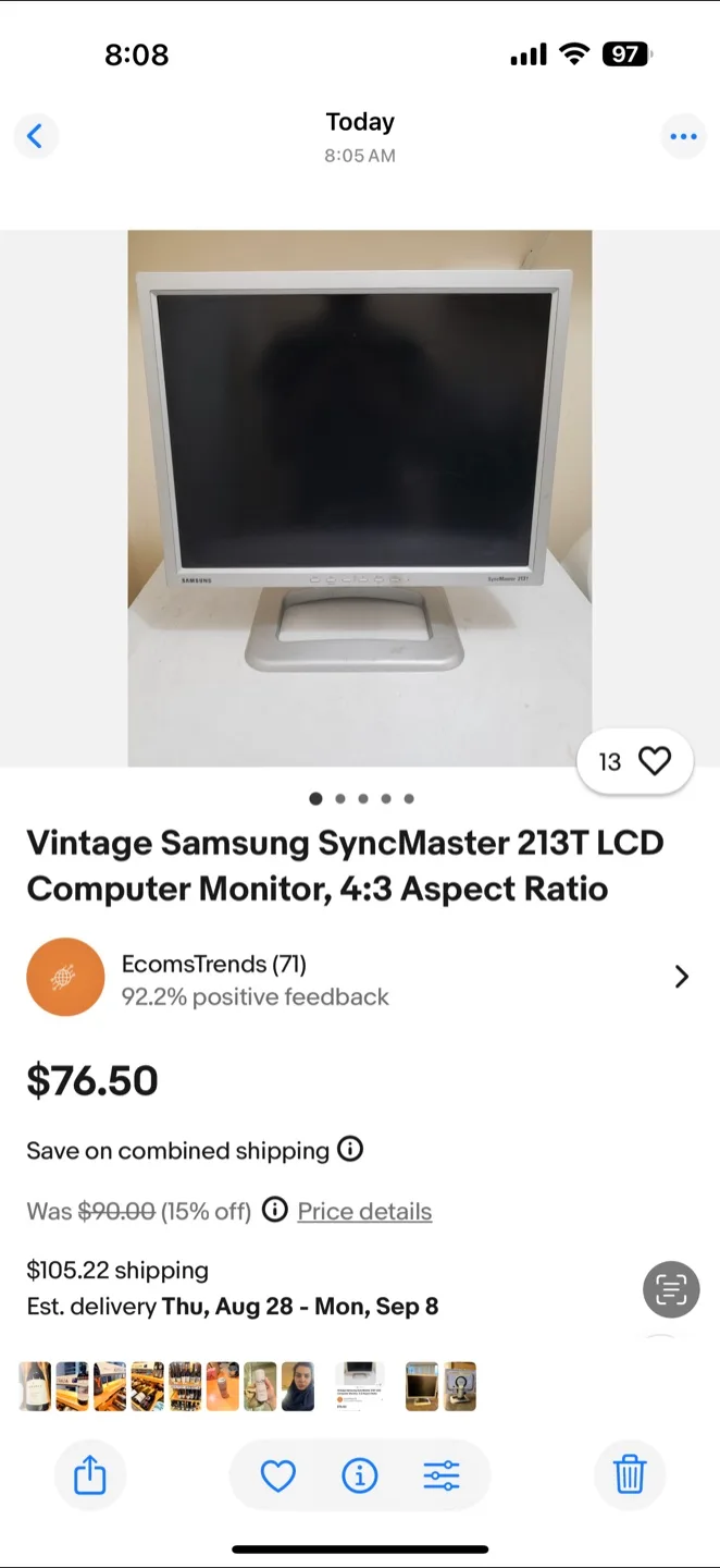 Samsung SyncMaster 213T LCD Monitor-19” image indicator(4)