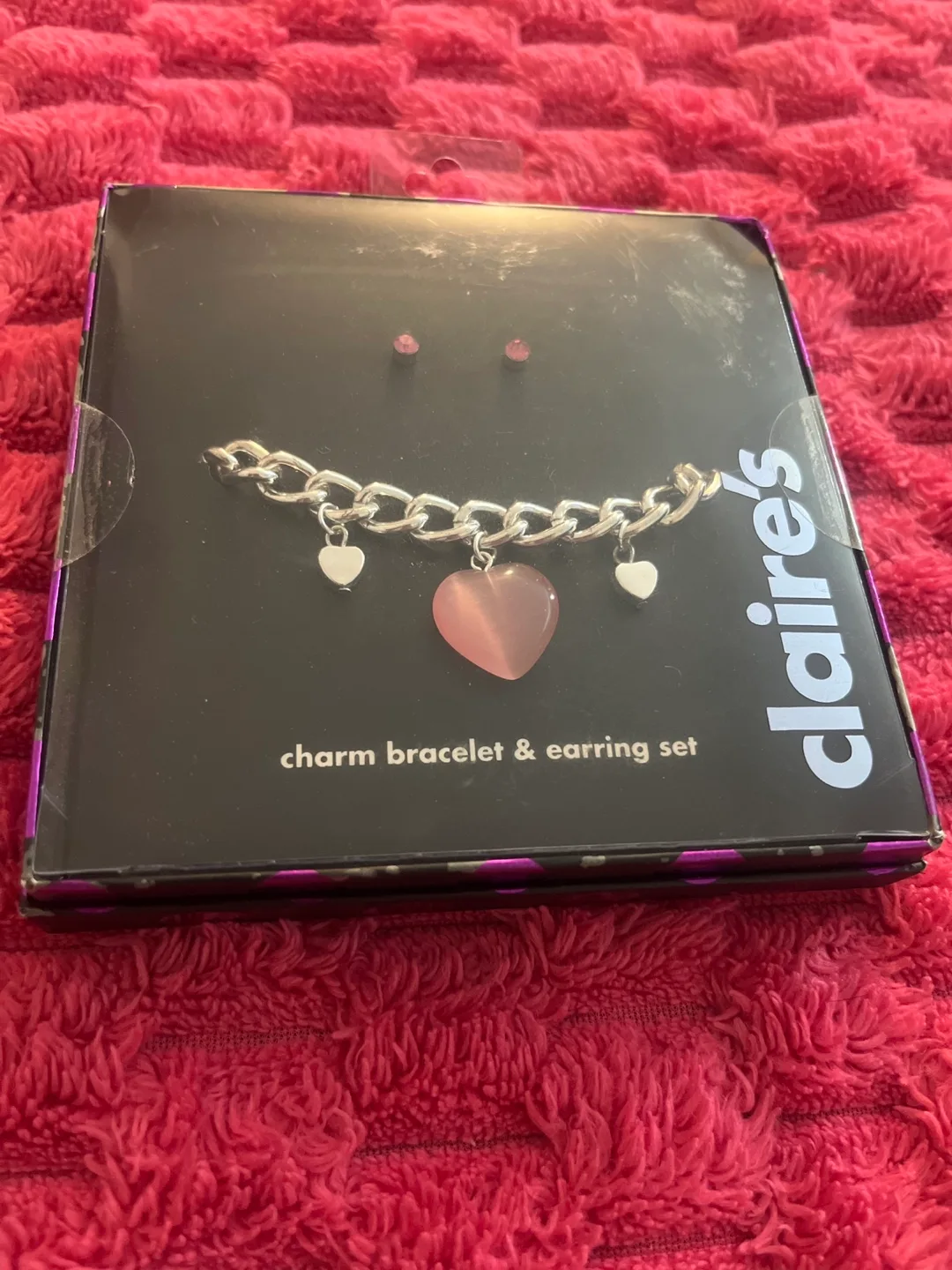 Claire's Charm Bracelet & Earring Set image indicator(2)