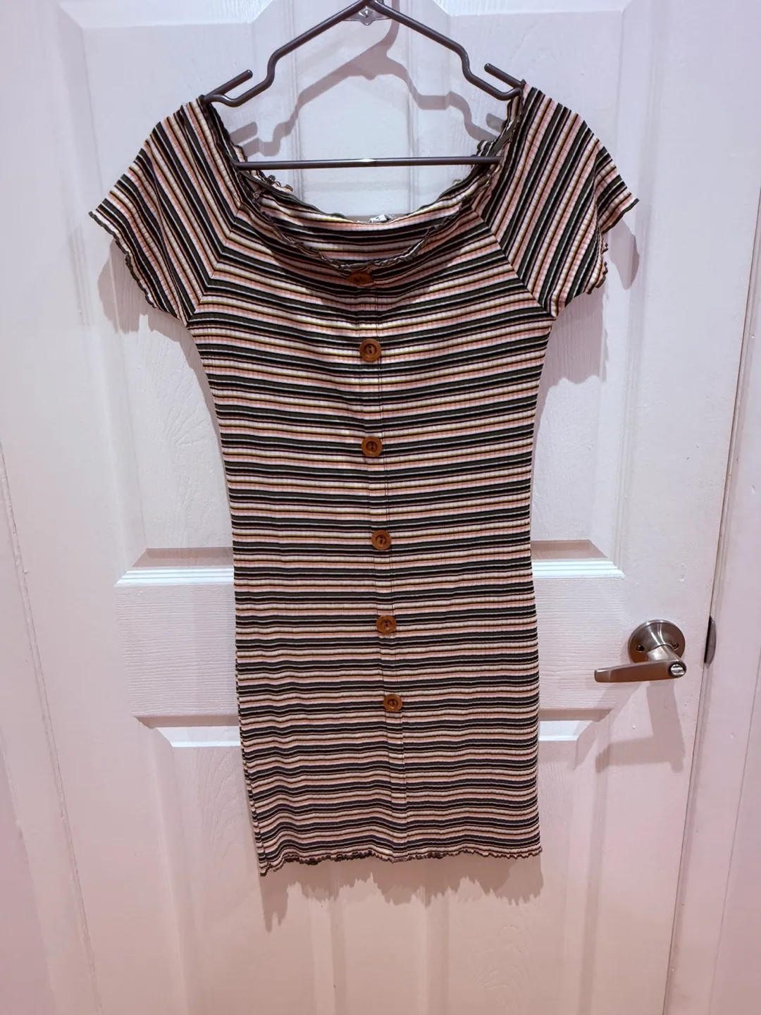 Ardene striped mini dress, size medium thumbnail
