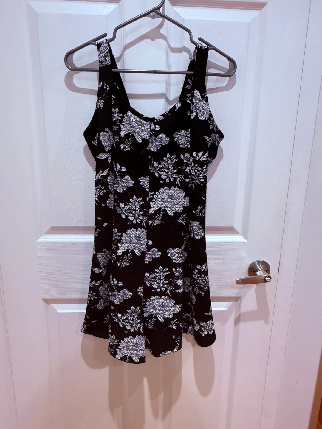 Black and White Floral Summer romper thumbnail