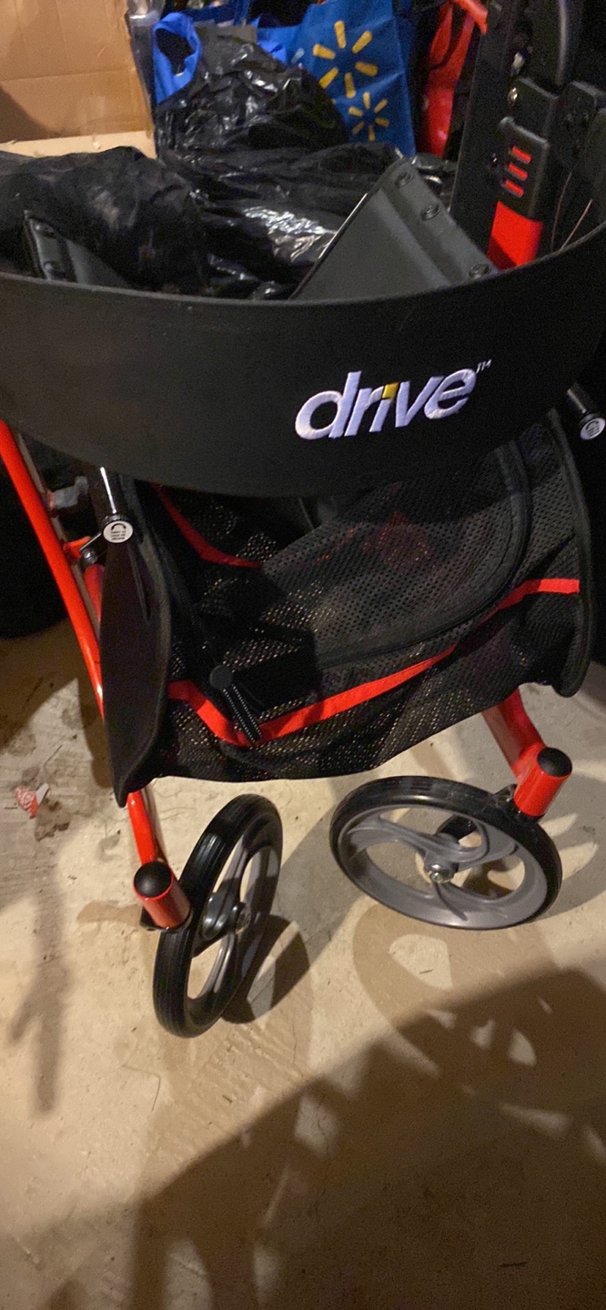 Drive Nitro Rollator Walker - Red