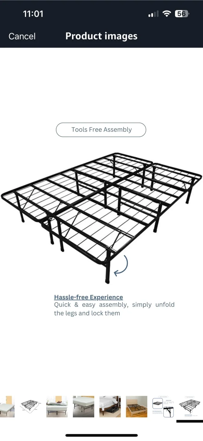 Bed Frame - Black Metal image indicator(8)