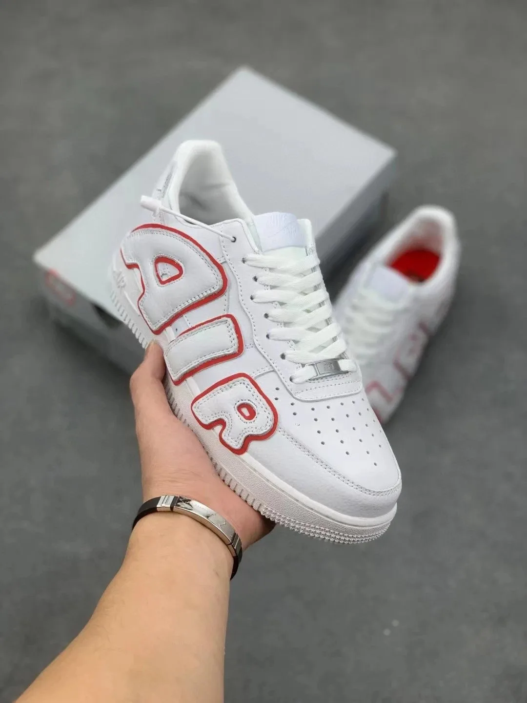 Nike Air More Uptempo White/Red thumbnail