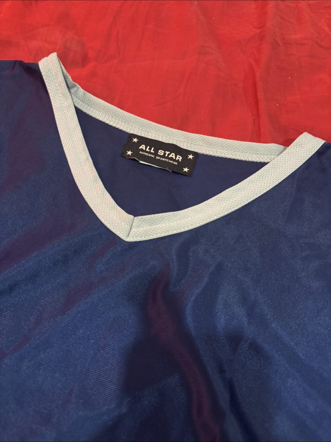 All Star Authentic Sportswear Navy Blue Jersey