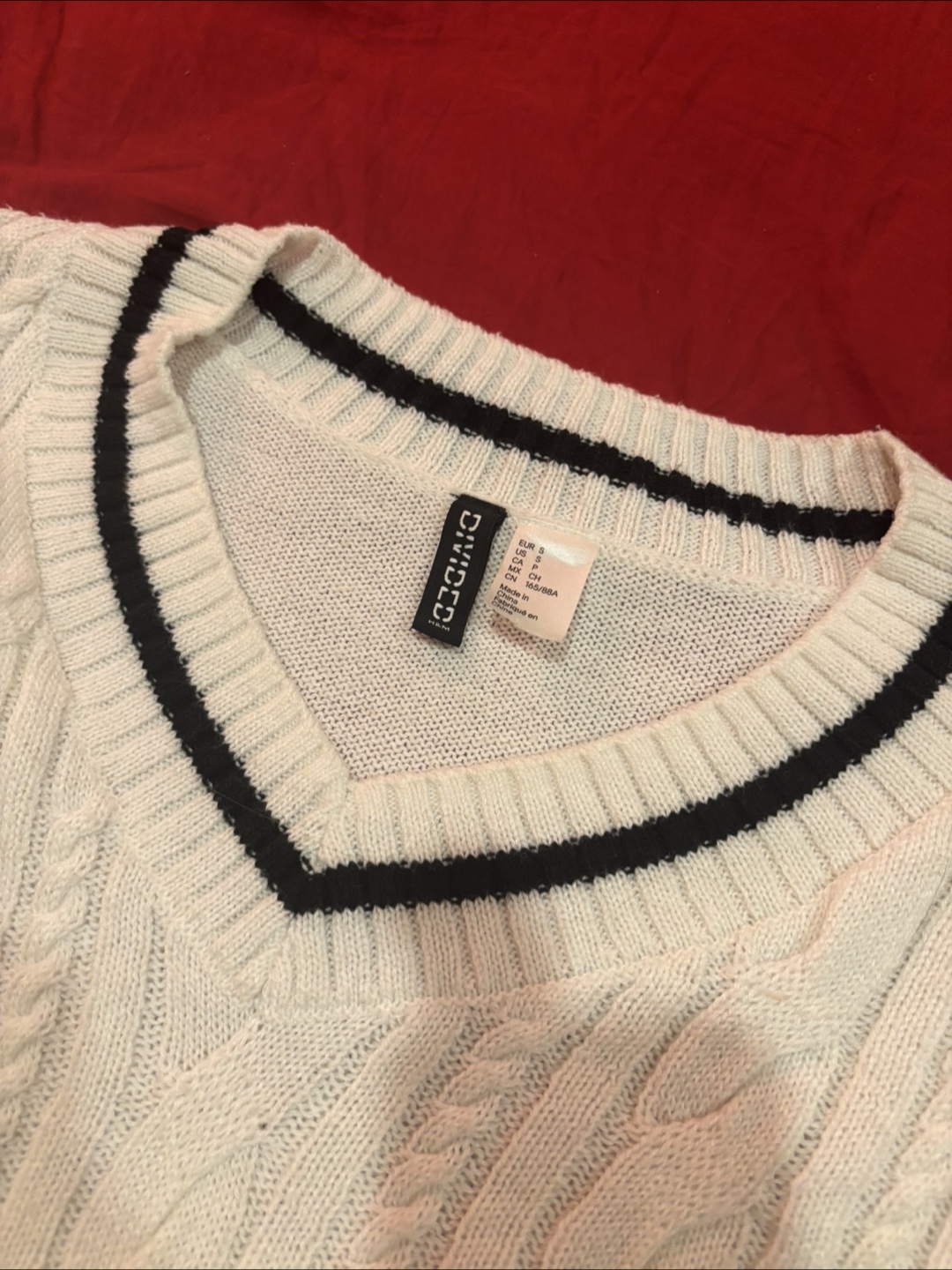 H&M white Sweater Vest