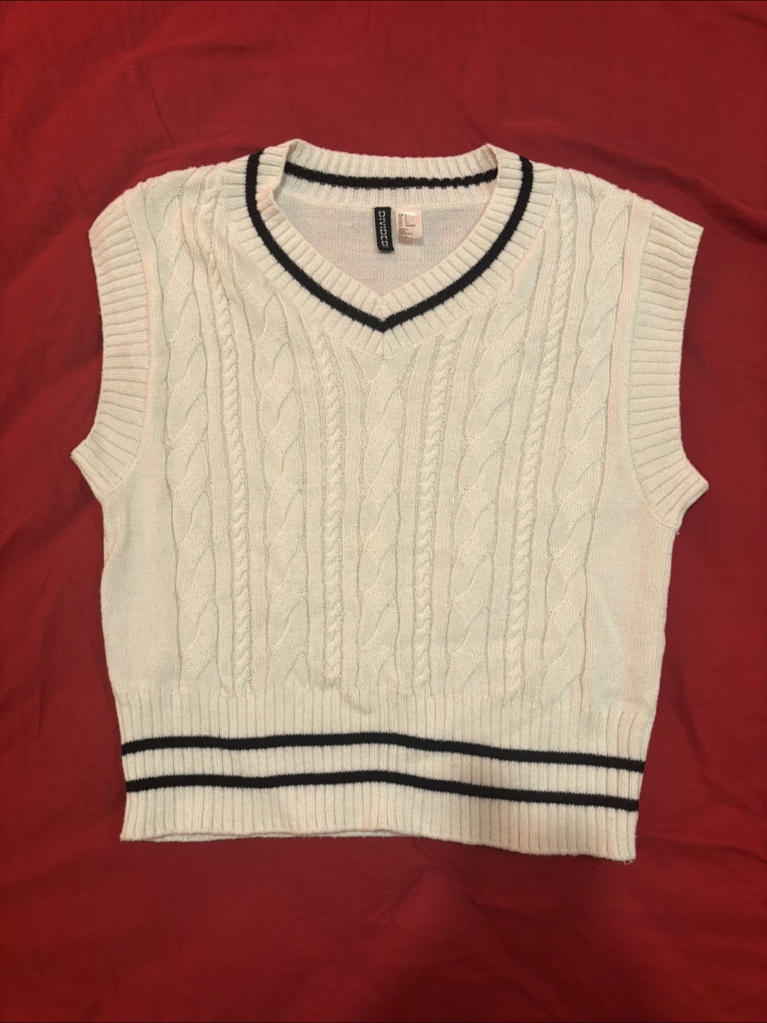 H&M white Sweater Vest - photo 2