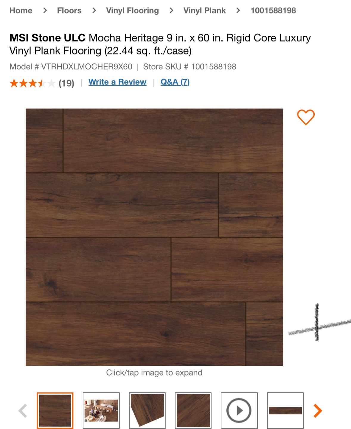 MSI Stone ULC Mocha Heritage Vinyl Plank Flooring - photo 3