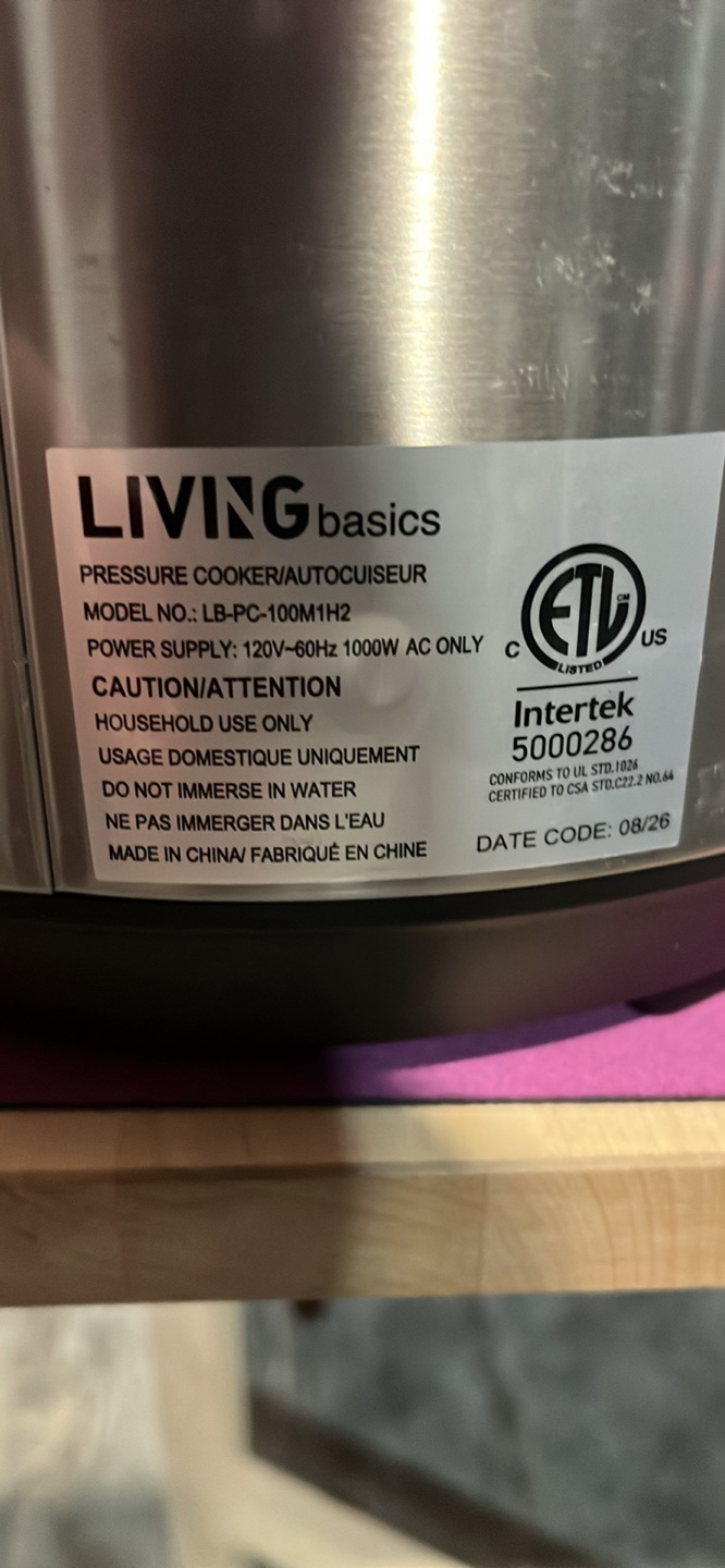 Living Basics 18 in 1 Pressure Cooker - photo 2
