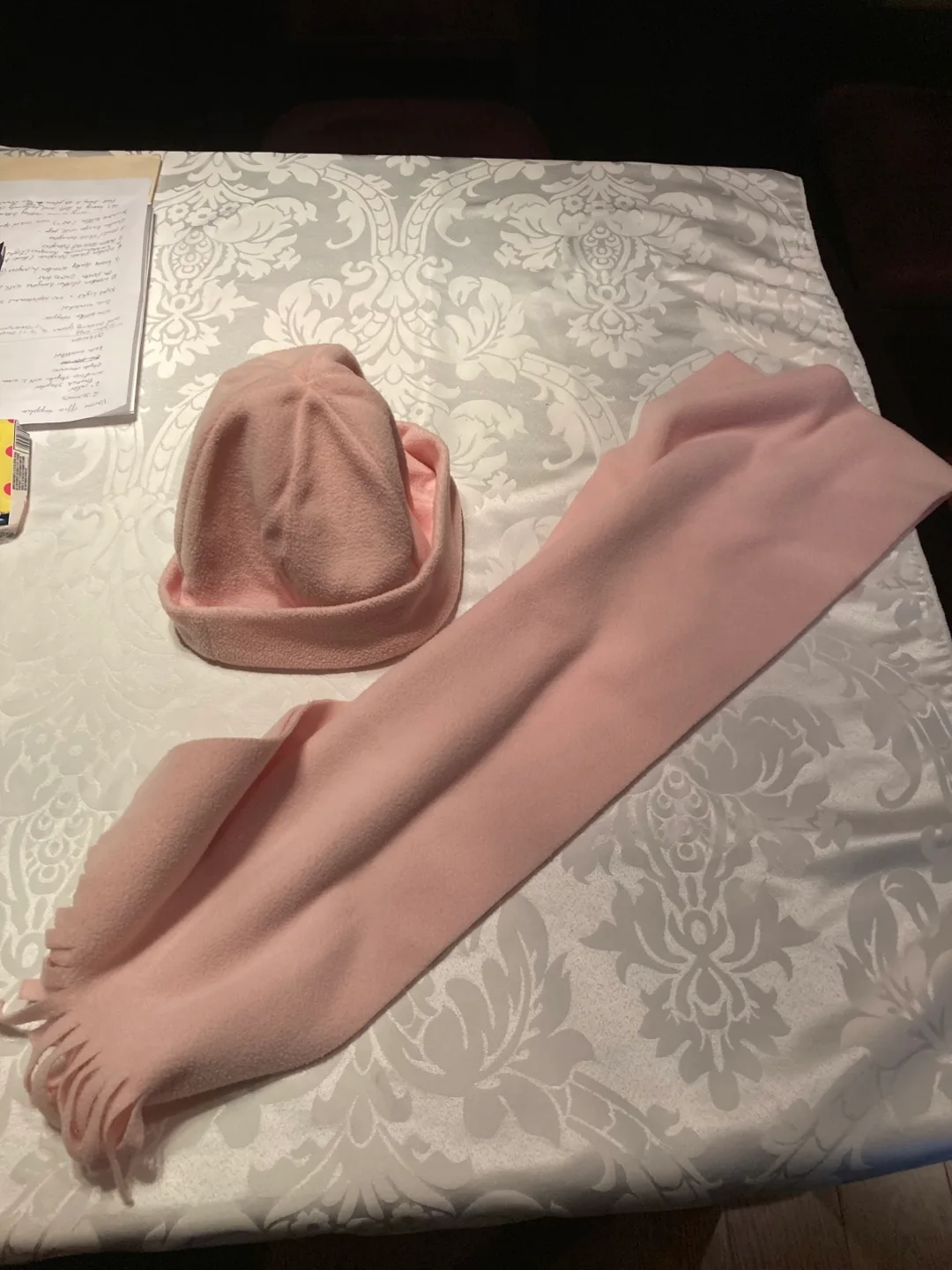 Pink Hat and Scarf Set thumbnail