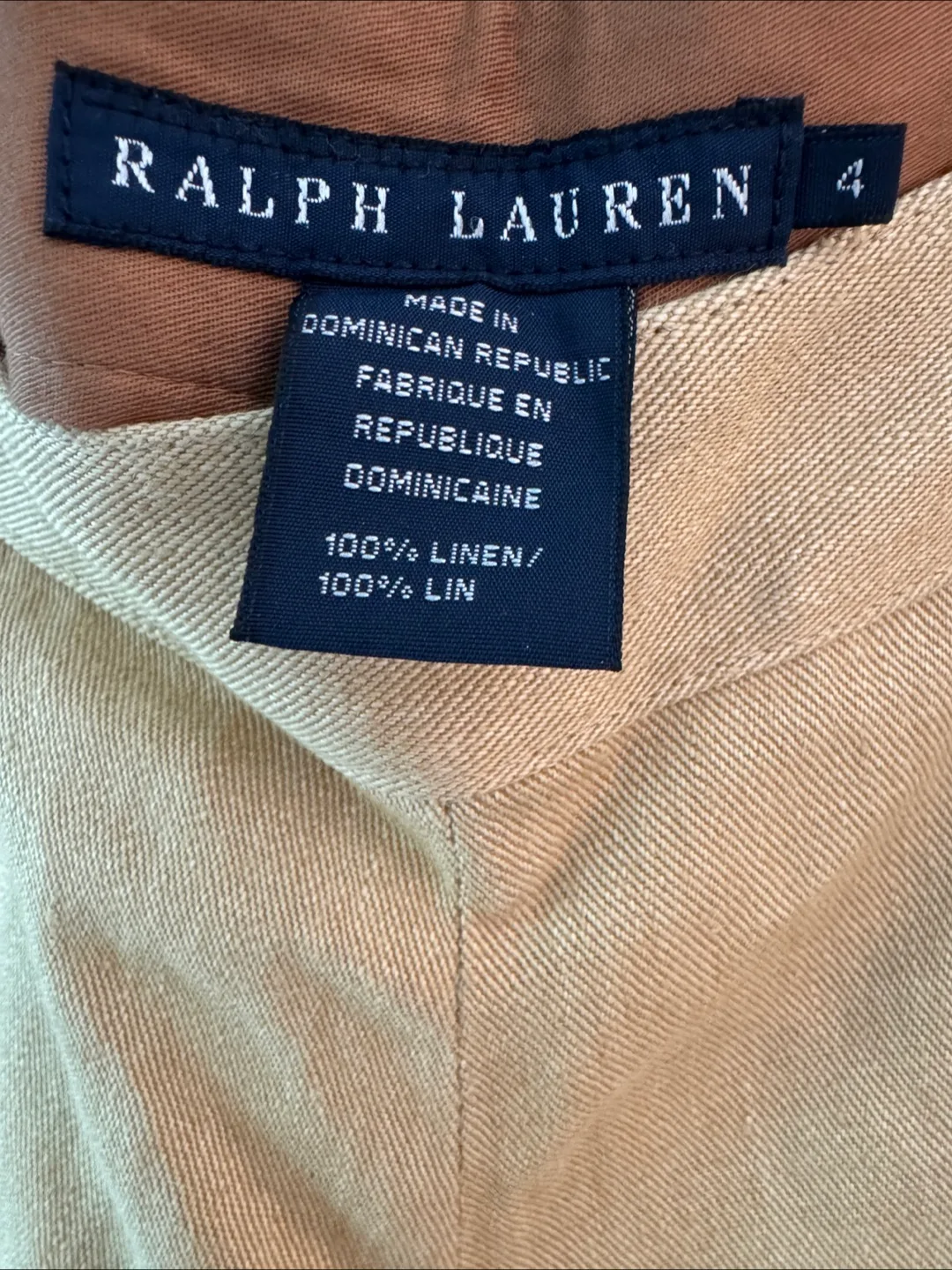 Ralph Lauren Linen Wide Leg Pants - Size 4 image indicator(2)