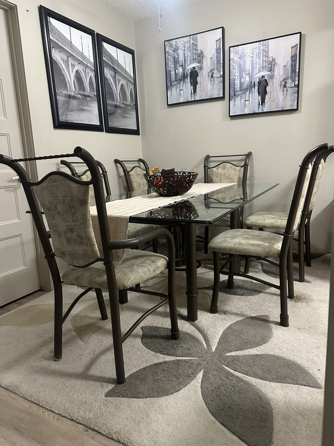 Stylish Modern Dining Set – 6 Chairs + Heavy Glass Top - photo 3