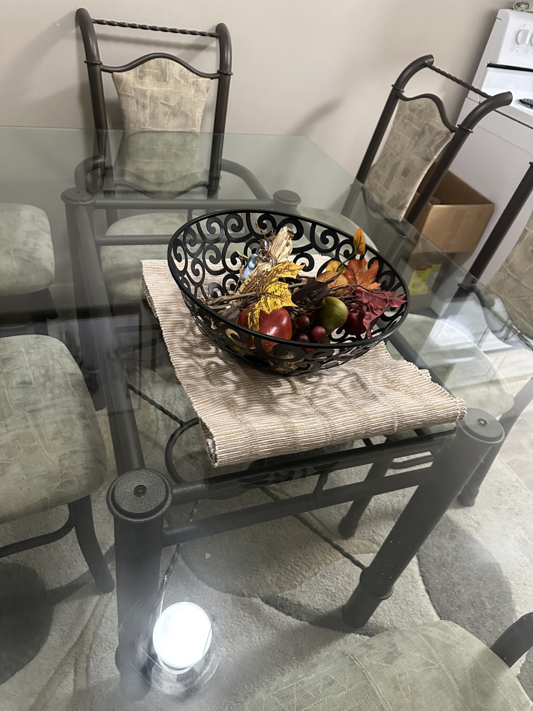 Stylish Modern Dining Set – 6 Chairs + Heavy Glass Top - photo 5