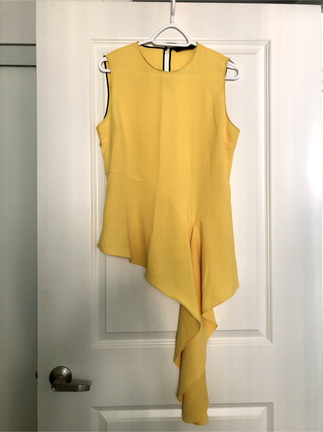 Zara Woman Yellow Sleeveless Top - Size L