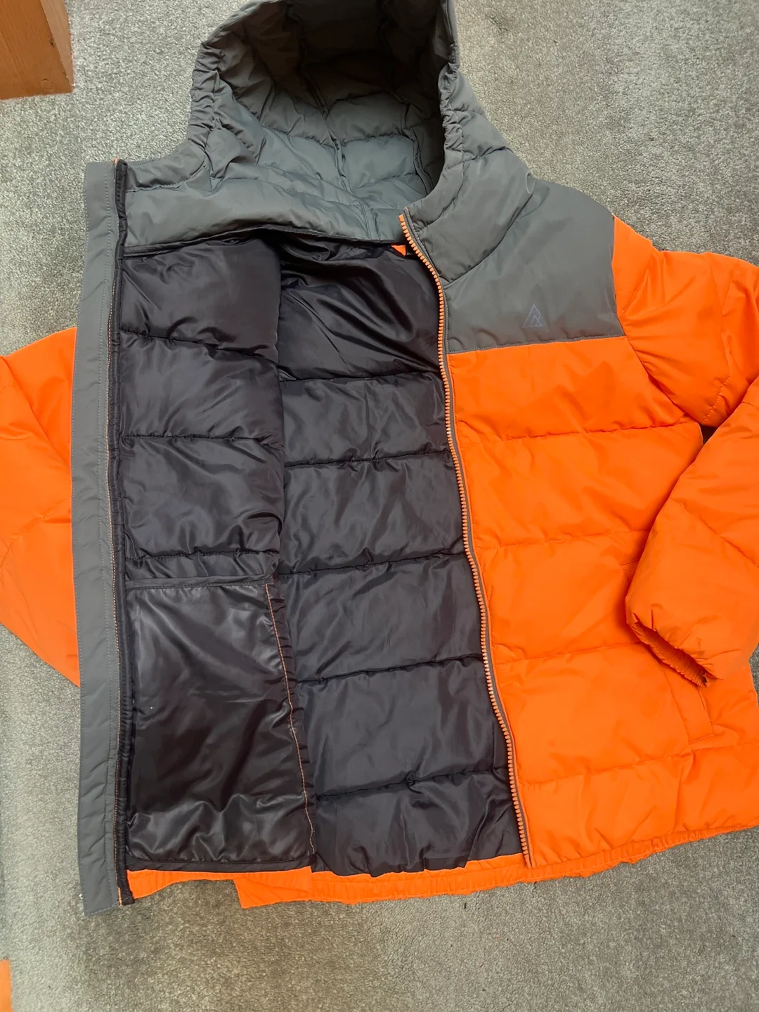 Ripzone Puffer Jacket - Orange & Grey image indicator(2)