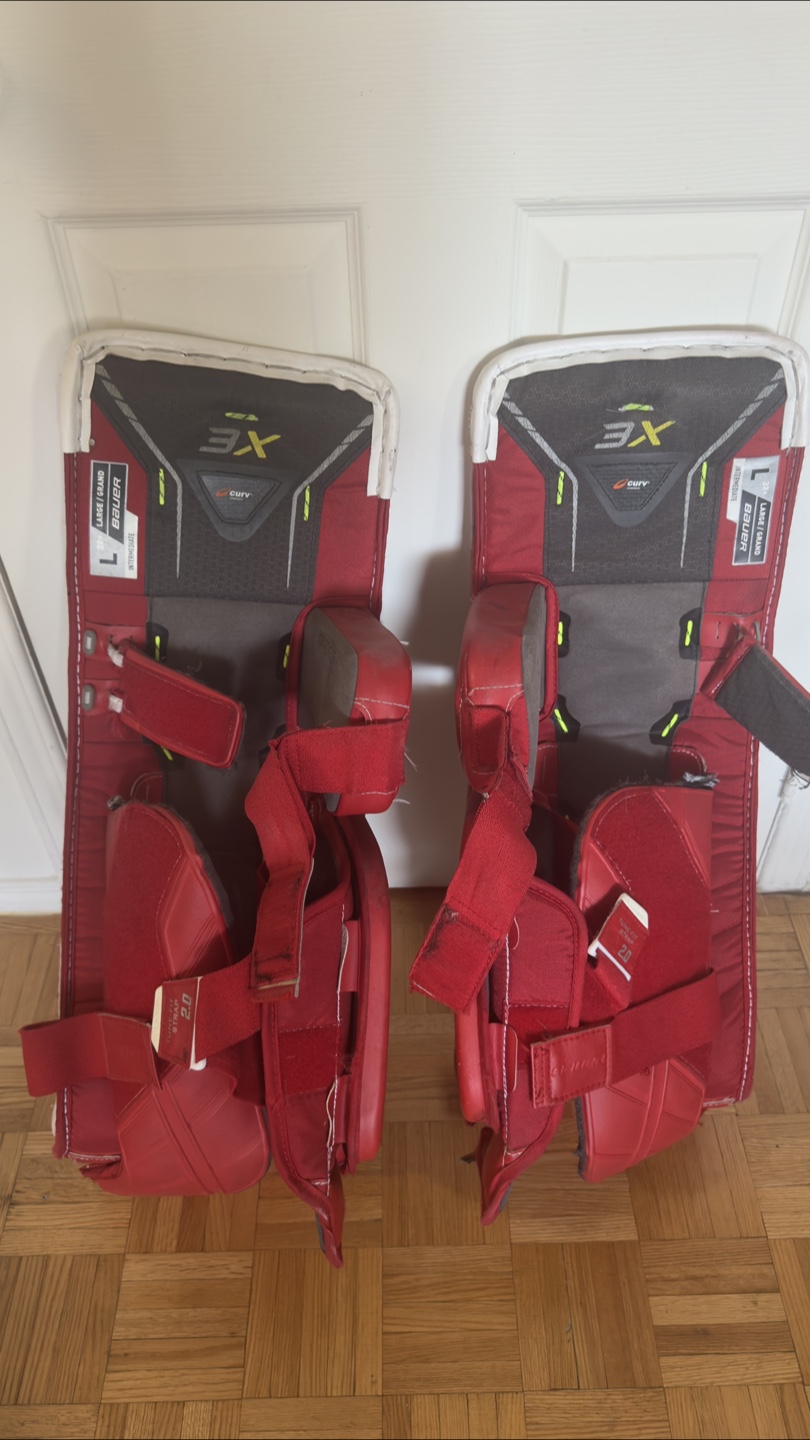 Bauer 3X Hockey Goalie Leg Pads - Size Large - photo 2