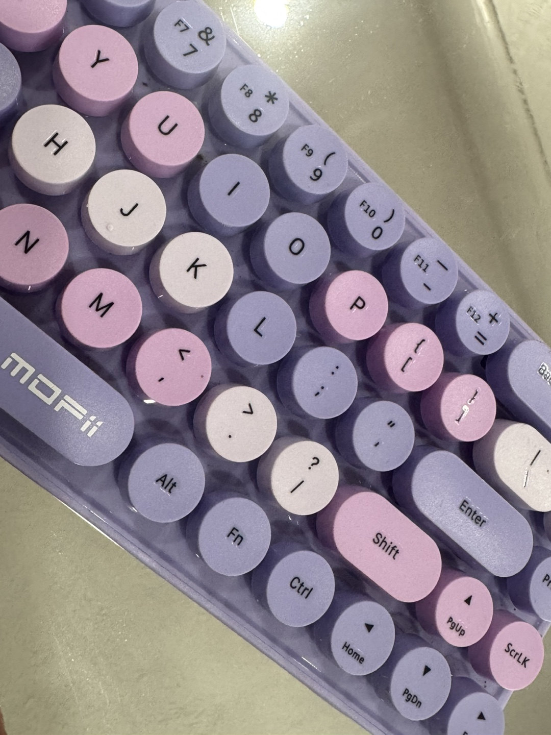 MOFII Wireless Keyboard and Mouse Combo - Lilac - photo 3