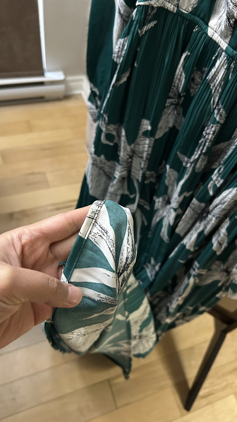 Joli & Jolly Paris Floral Green Dress - Size M - photo 5