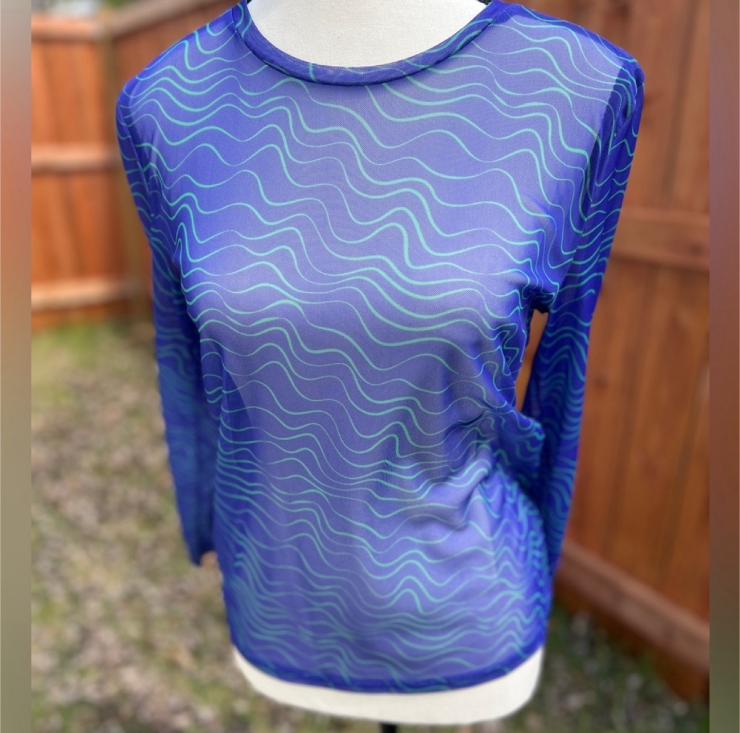Noisy May Long Sleeve Mesh Top