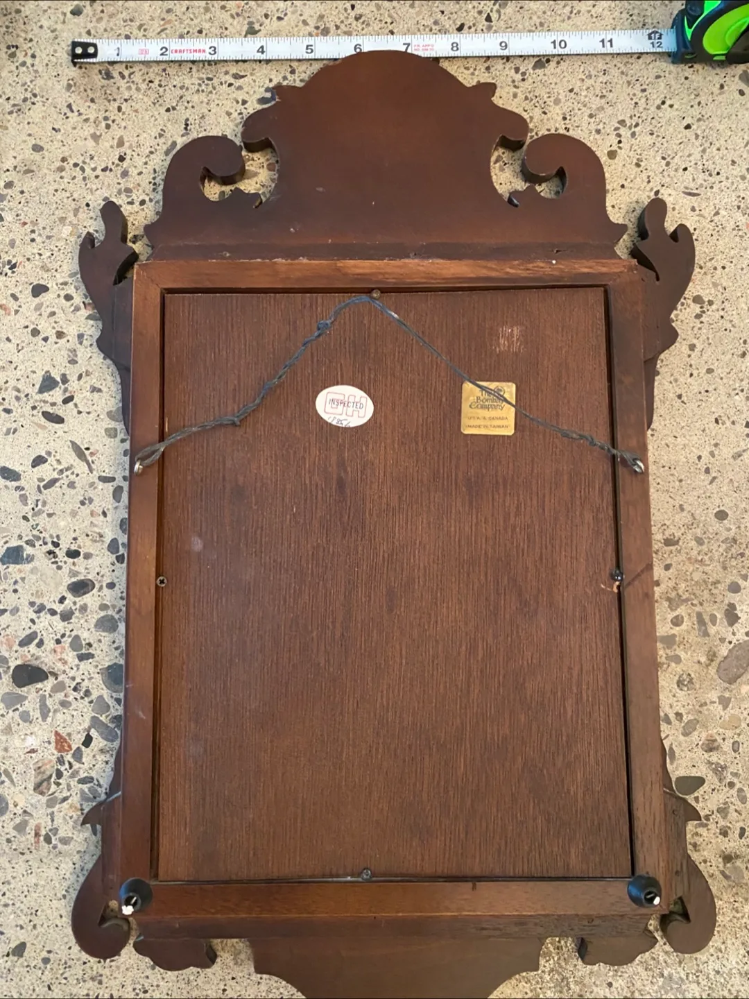 Small Chippendale Bombay Mahogany Mirror image indicator(2)