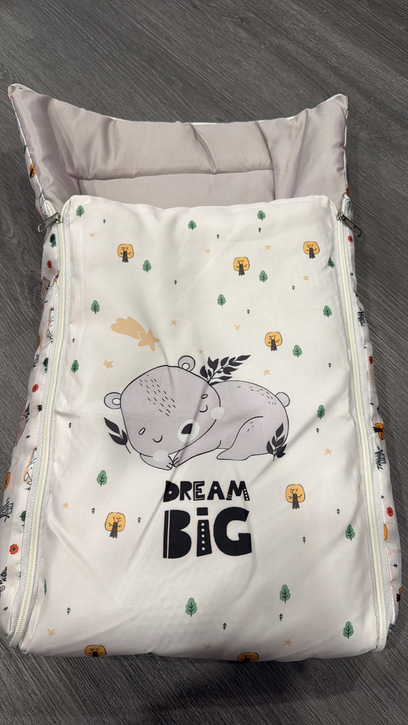 Baby Sleeping Bag with Bear Design