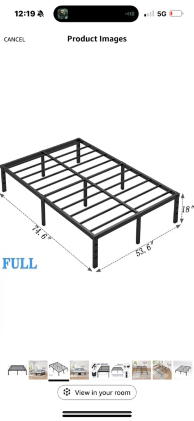 Full Size Metal Bed Frame