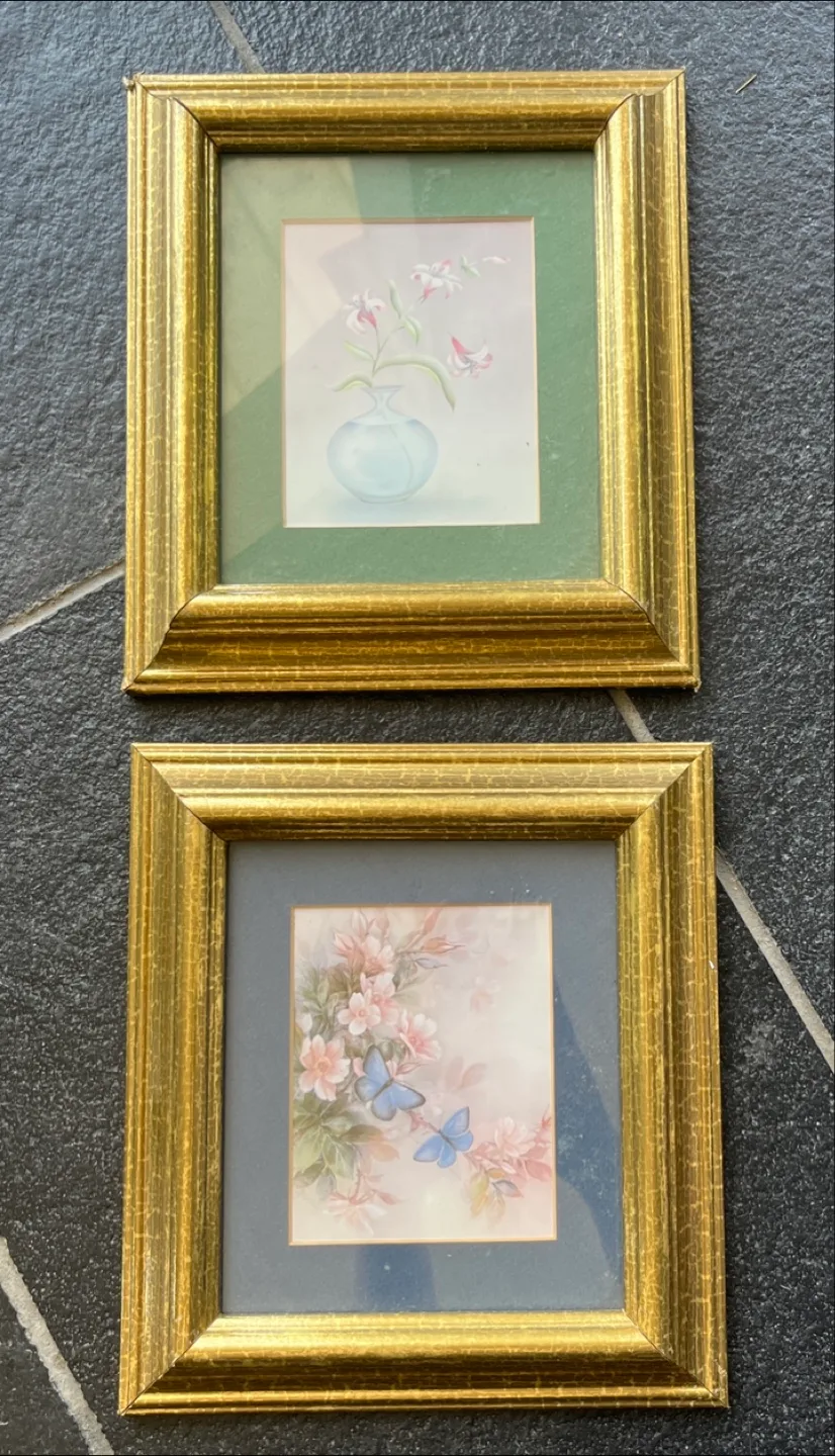 Set of 2 Framed Floral Prints thumbnail