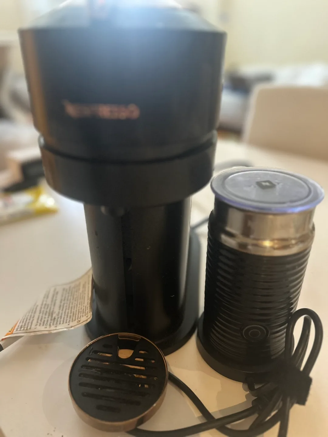 Nespresso Vertuo Next Aeroccino Bundle - Black  Gold thumbnail