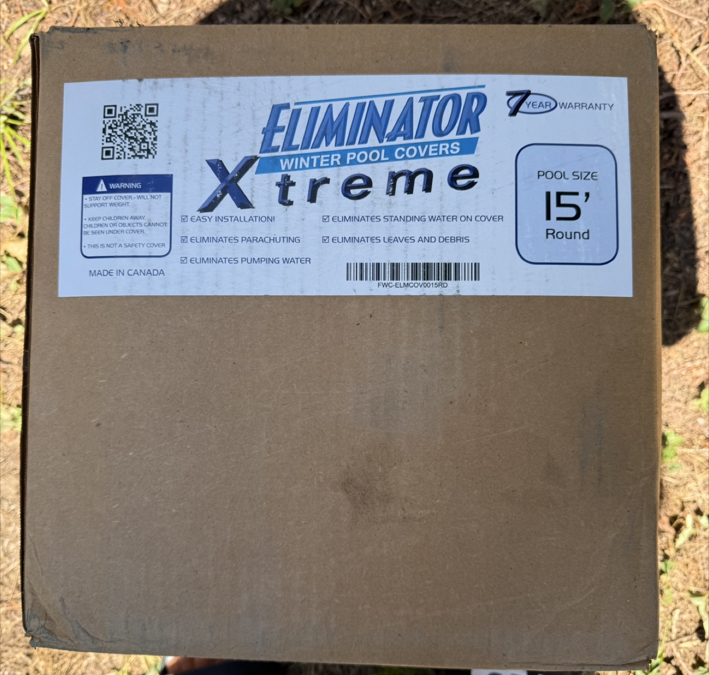 Eliminator Xtreme 15' Round Winter Pool Cover - New