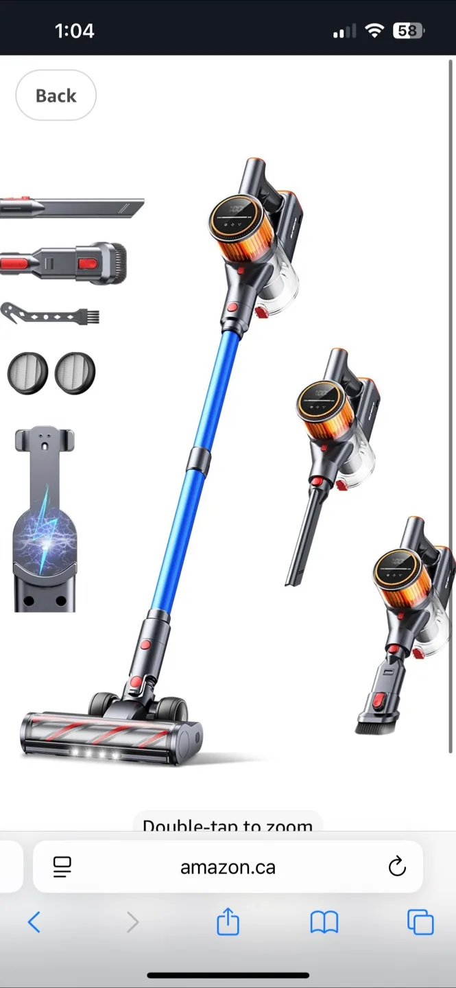 SunSare Cordless Vacuum Cleaner X9 - Like New! thumbnail