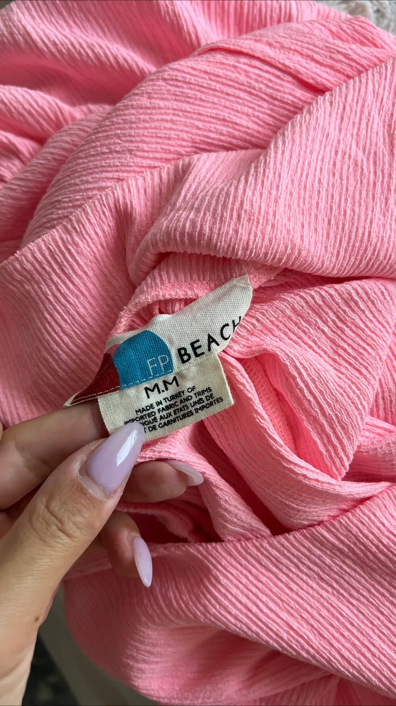 Free People Beach Pink Maxi Dress - size medium image indicator(3)