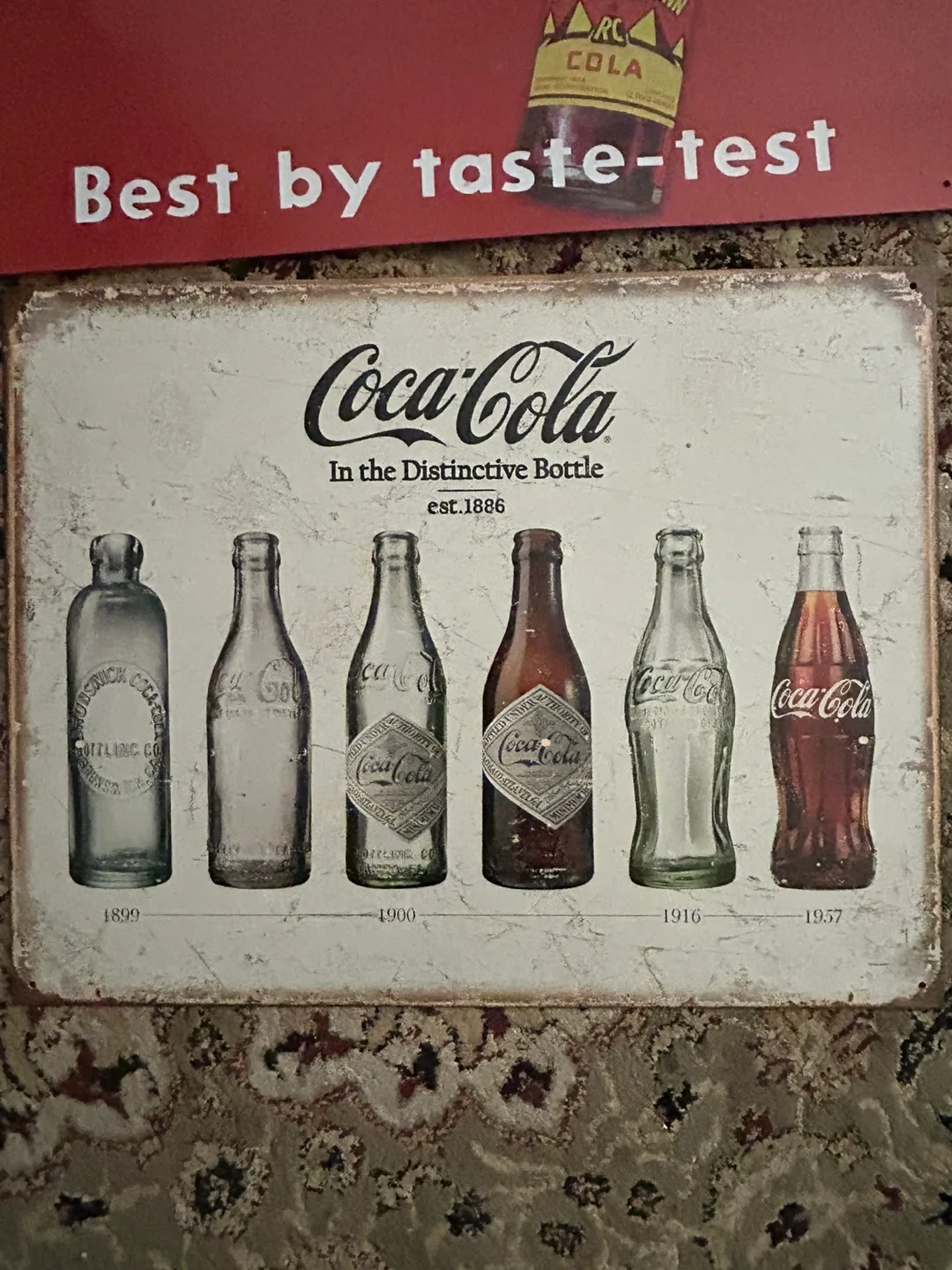 Vintage Style Metal Signs - Coca Cola, Royal Crown, Wine image indicator(4)
