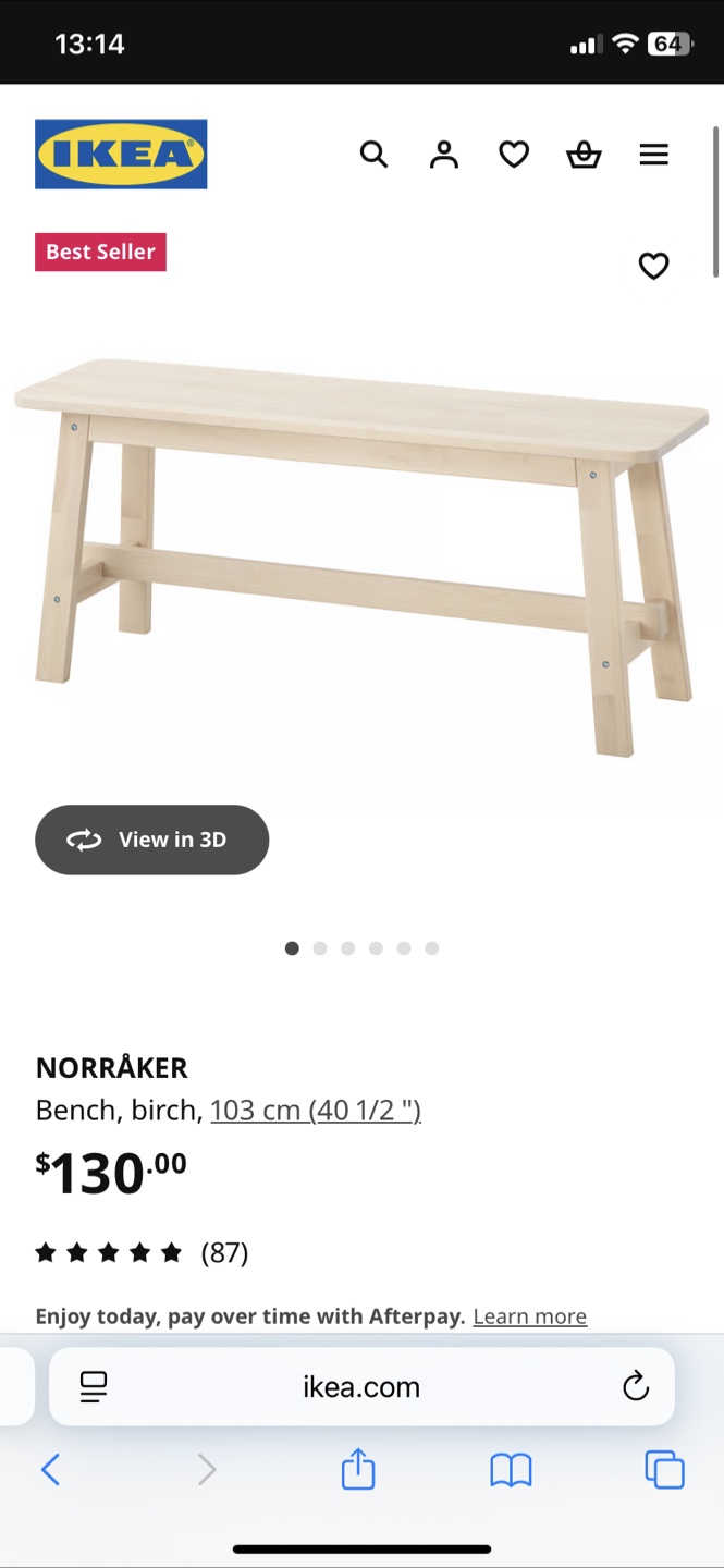 IKEA NORRÅKER Table & Bench - photo 5