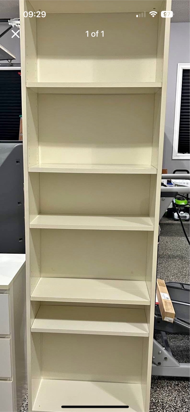 Tall White Bookcase