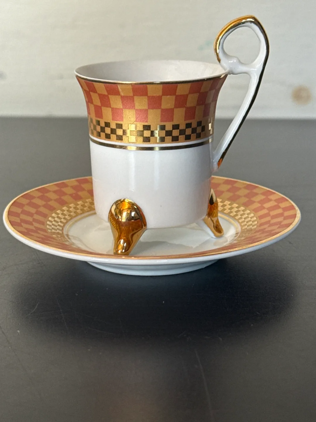 Decorative Cup and Saucer Set
