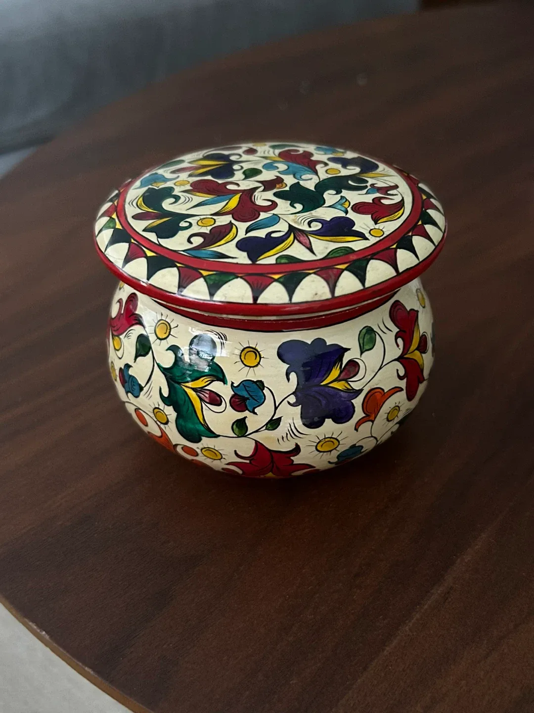 Hand-painted Wooden Trinket Box thumbnail
