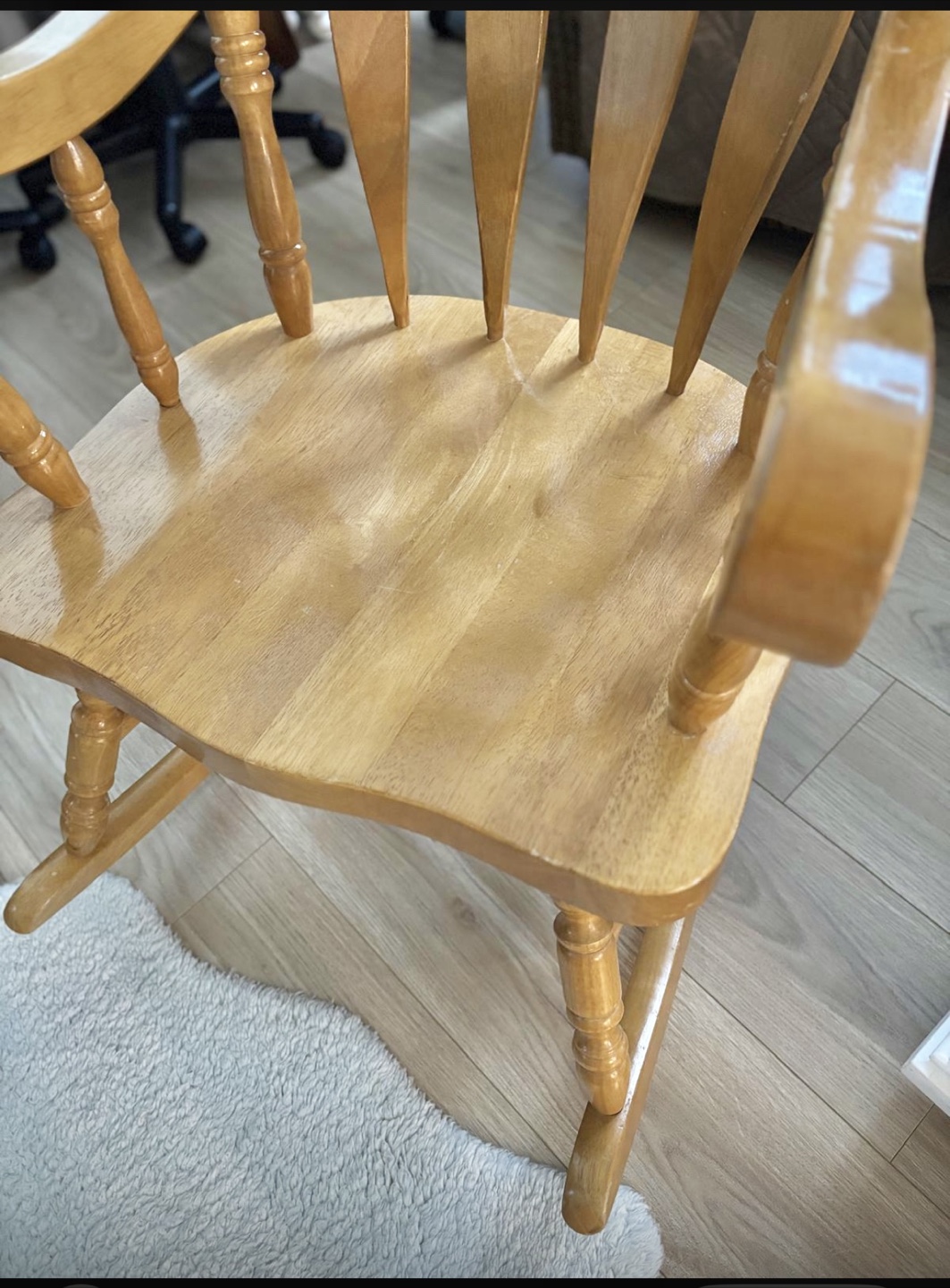 Extra large Rocking Chair, Solid Wood - photo 3