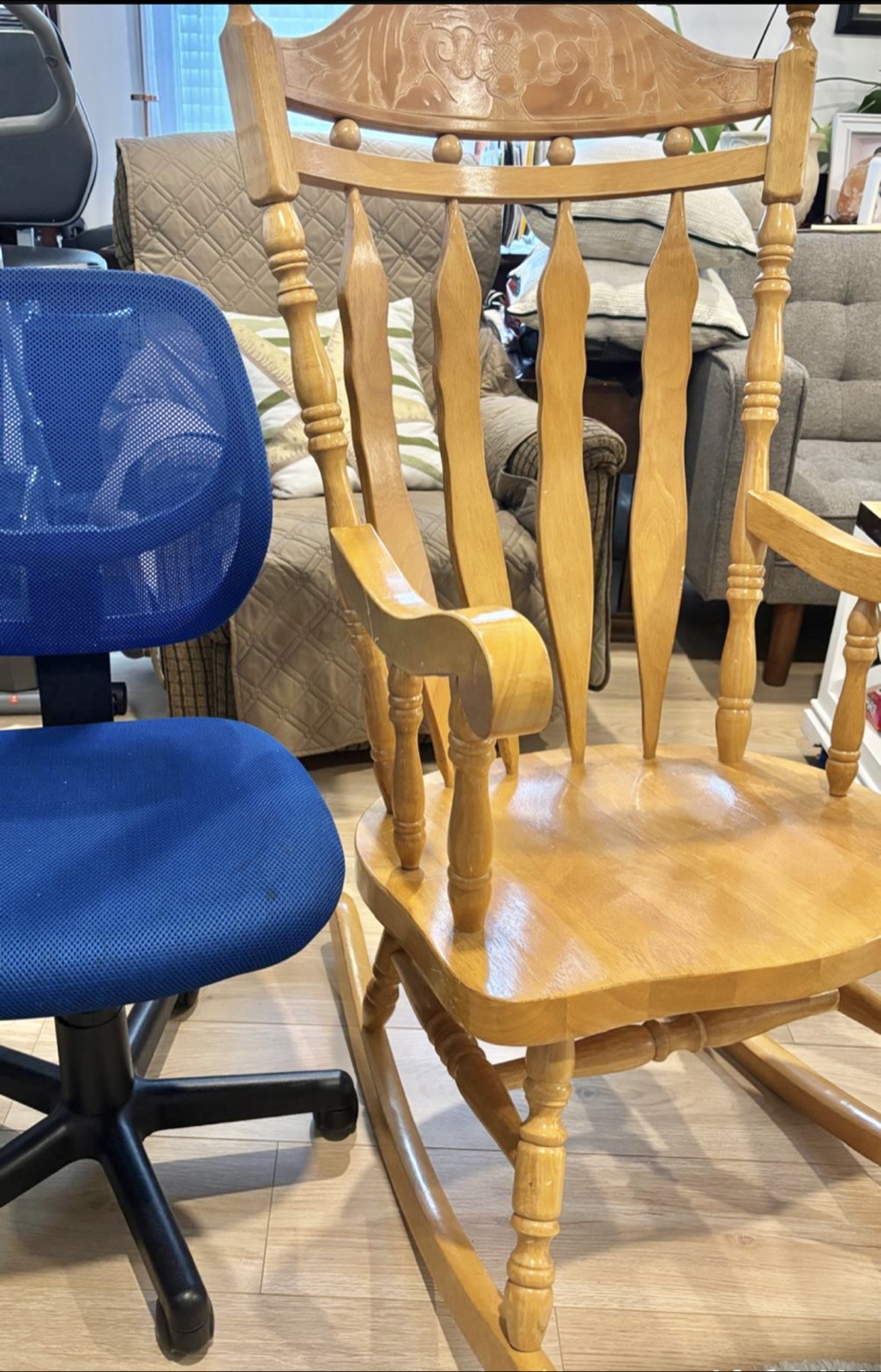 Extra large Rocking Chair, Solid Wood