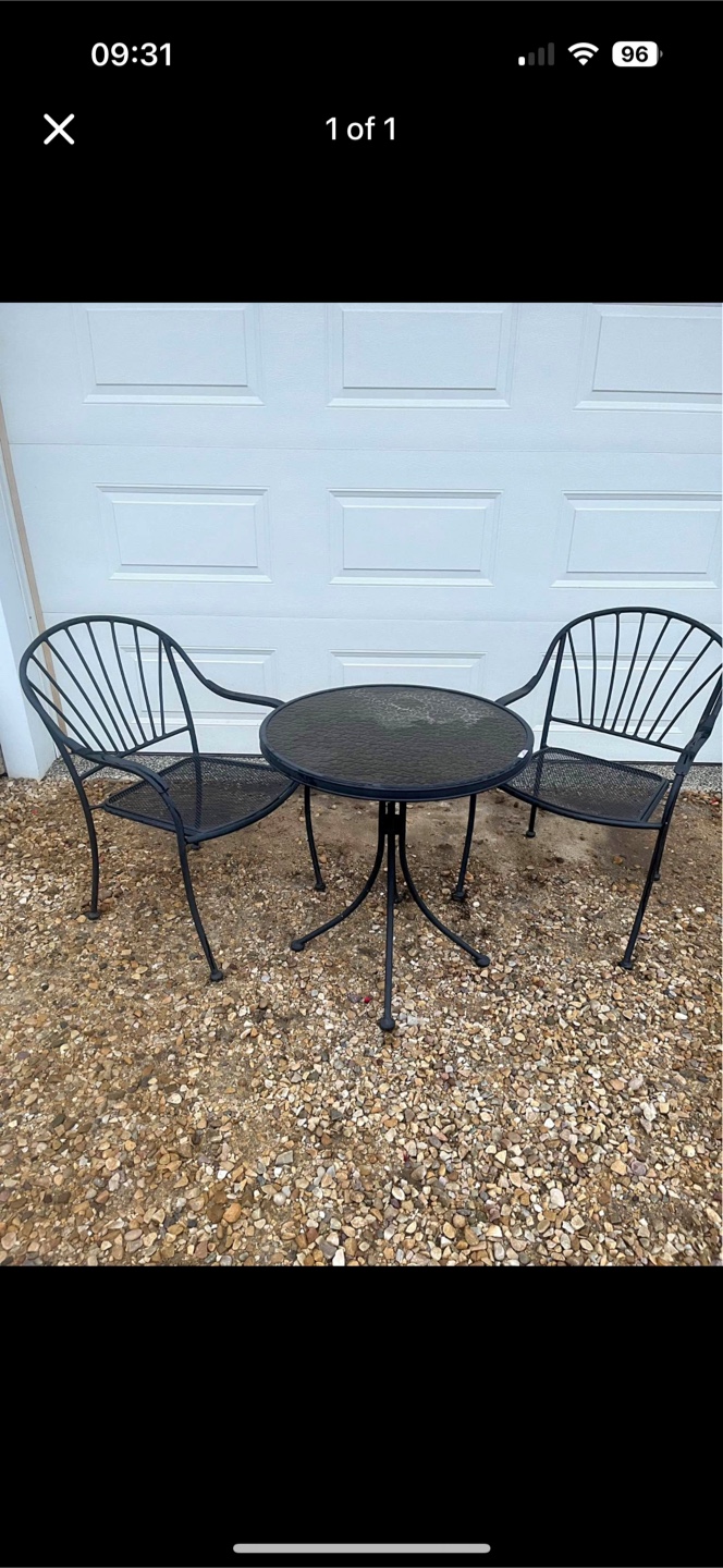 Outdoor Bistro Set - Table and 2 Chairs