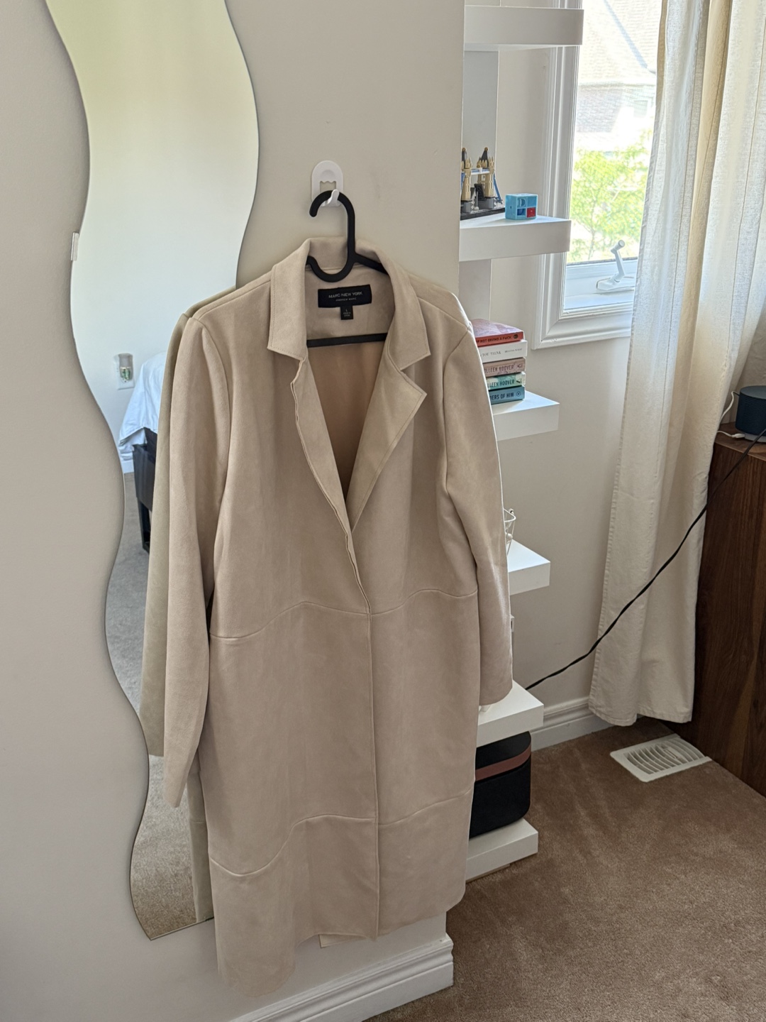 Marc New York Beige Coat - Size L - photo 3