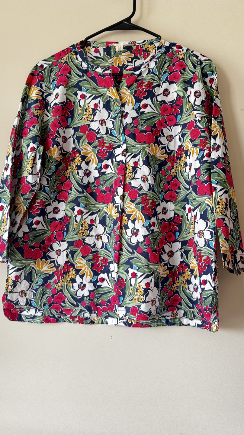 Floral Print Blouse Size US 10
