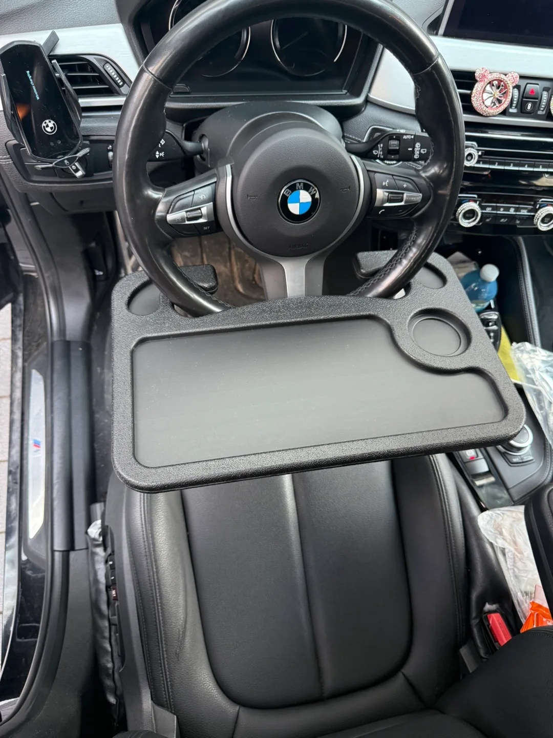 Car Steering Wheel Tray - Black image indicator(3)