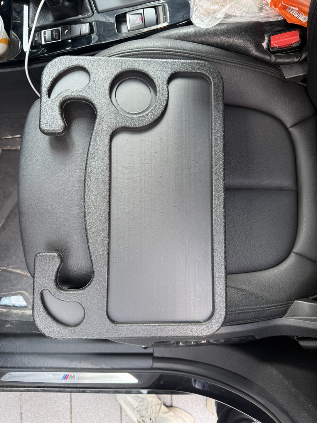 Car Steering Wheel Tray - Black