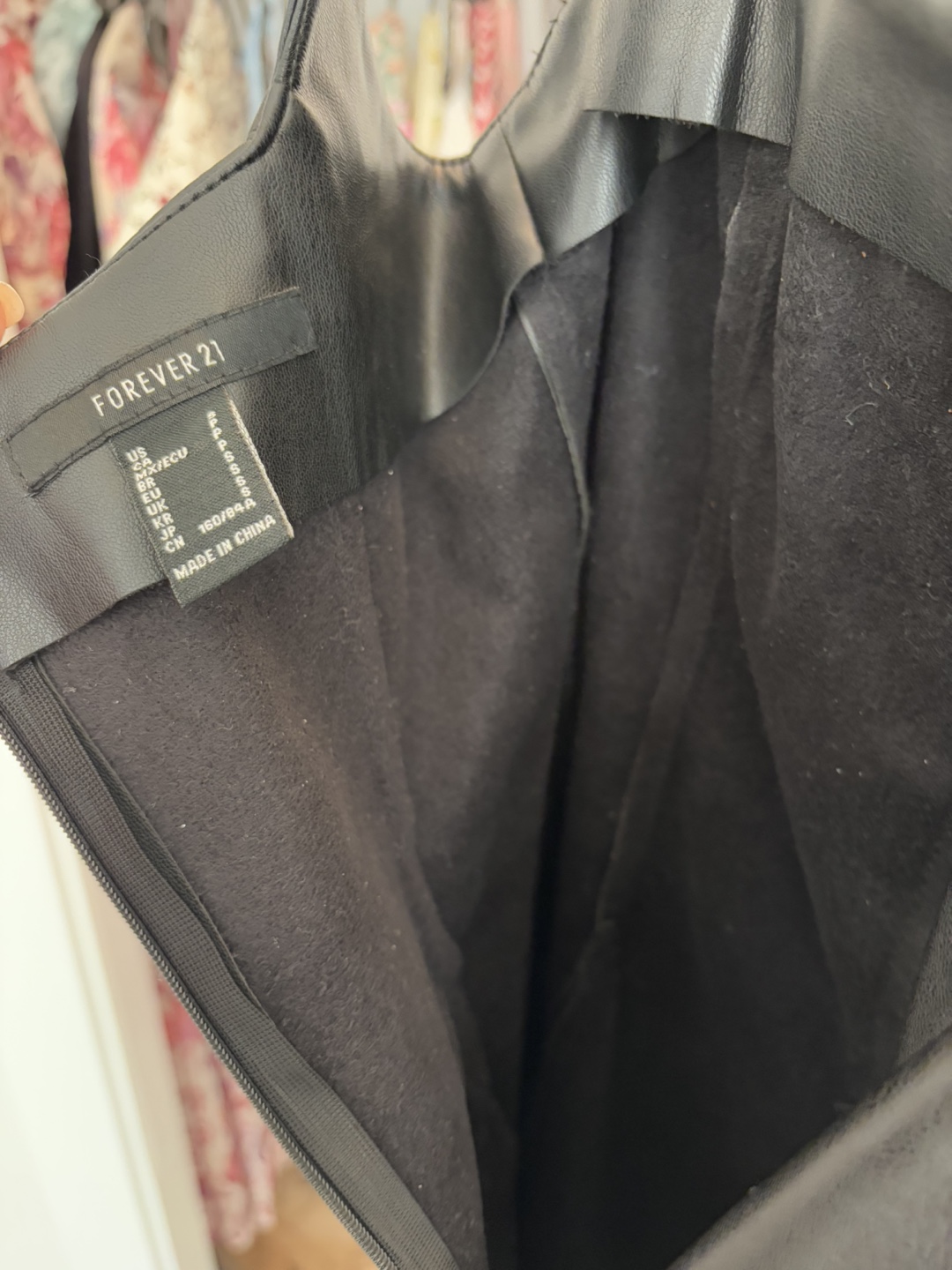Forever 21 Black Faux Leather Dress - Size S - photo 3