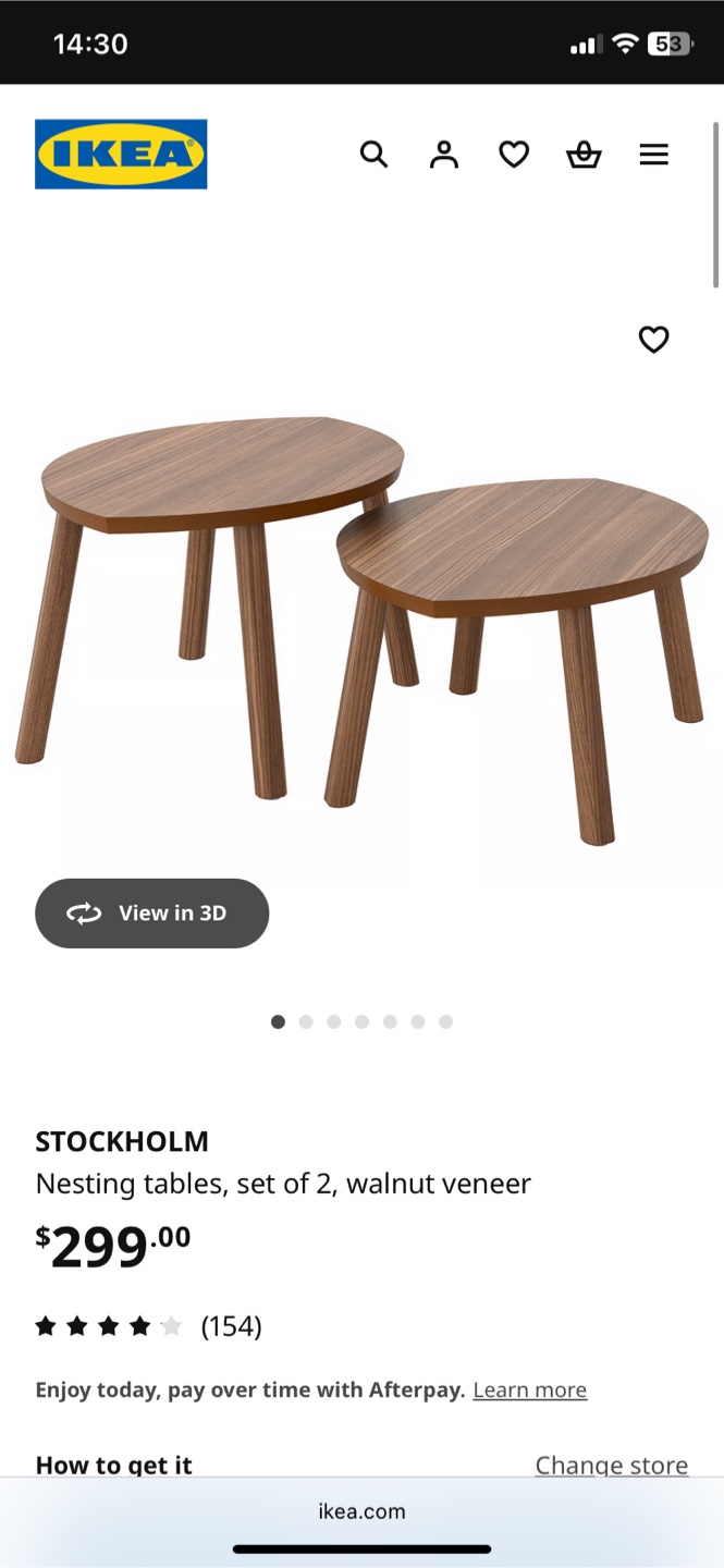 IKEA Stockholm Coffee Tables, Set of 2 - photo 4