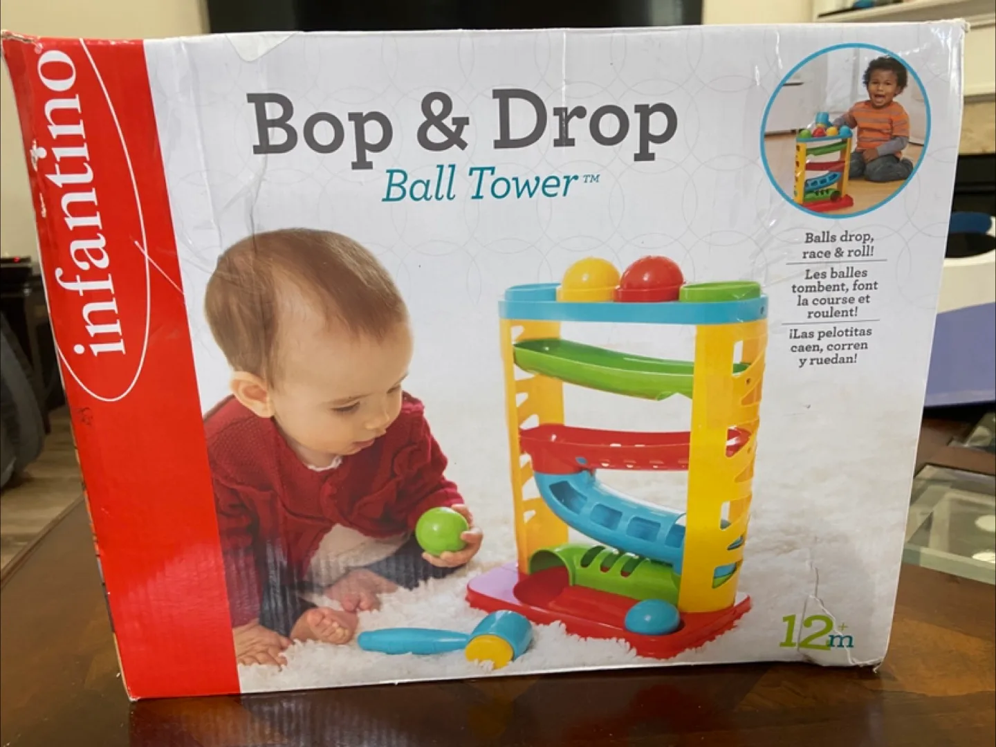 Infantino Bop & Drop Ball Tower - 12m+ thumbnail